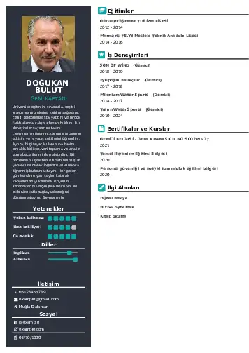 Gemi Kaptanı CV Örnekleri cv indir
